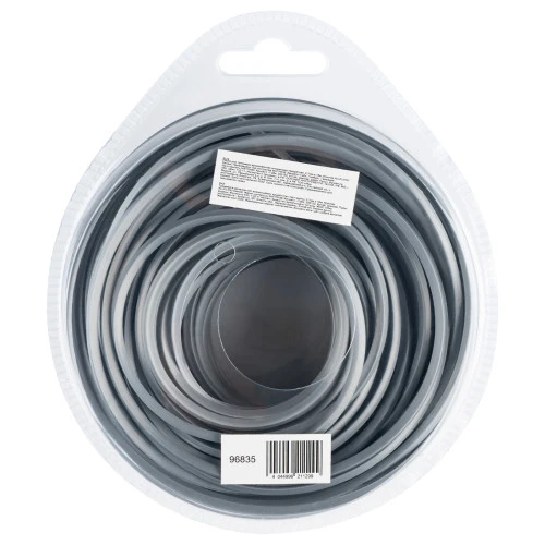 Леска для триммера армированная алюминием квадратная, 2,7мм х 15м, блистер ALUFLEX Denzel