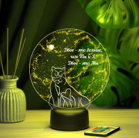 3D светильник  Светильник "Двое - это мы"