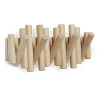 Вешалка настенная picket, 5 крючков, натуральное дерево