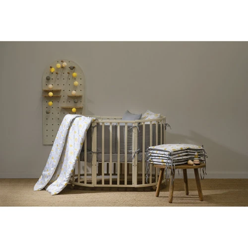 Комплект постельного белья из сатина с принтом oceania world из коллекции tiny world, 110х140 см