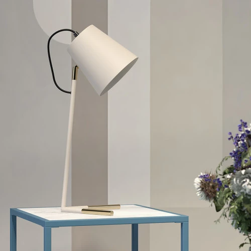 Лампа настольная byokko, D20х47 см, бежевая