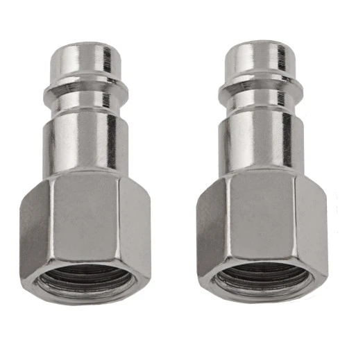 Ниппель универсальный быстросъемный ("папа") 1/4, внутренняя резьба, 2 шт, Stels