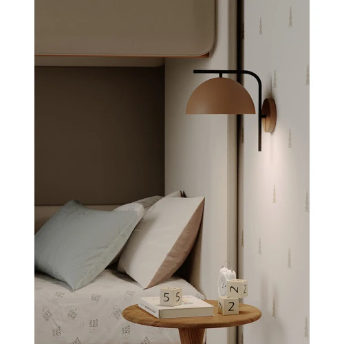 Светильник настенный jassy, D29х26 см, коричневый