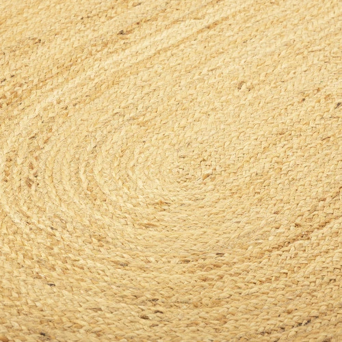 Ковер из джута овальный с вставками белого цвета из коллекции ethnic, 200х300см