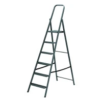 Стремянка 6 ступеней, компактная, стальная Сибртех