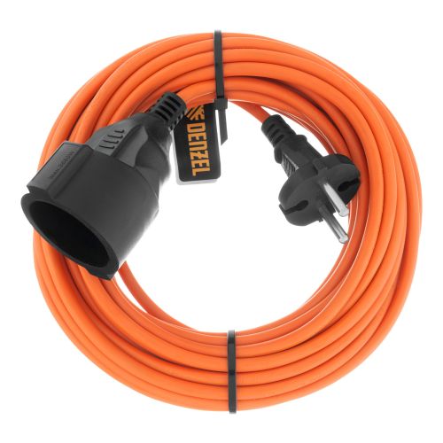 Удлинитель-шнур силовой Garden Series, б/з, ПВС, 10м, 1 розетка, 2 x 1 мм, Denzel