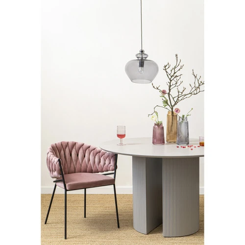 Ваза noemi, 24 см, серо-синяя