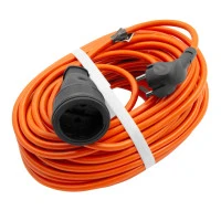 Удлинитель-шнур силовой 20 м, 16А, тип УХ16, ПВС, усиленный, 1 розетка без заземления Сибртех