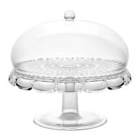 Блюдо для торта с крышкой vanity, D30 см, прозрачное