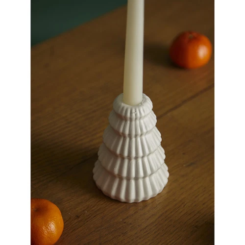 Подсвечник nordic mood белого цвета из коллекции new year essential, 11,5 см