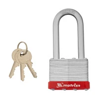 Замок навесной, 50 мм, удлиненная дужка Matrix