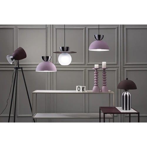 Светильник подвесной anniken, D36х28 см, сливовый