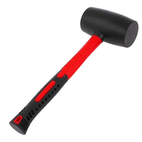 Киянка резиновая, 910 г, черная резина, фибергласовая рукоятка Matrix