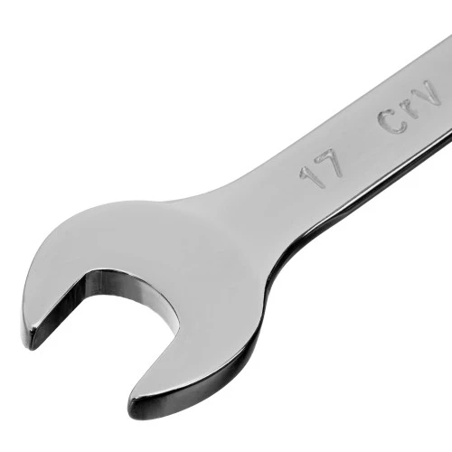 Ключ комбинированный, 17 мм, CrV, полированный хром Matrix