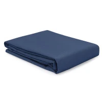 Простыня из премиального сатина темно-синего цвета из коллекции essential, 240х270 см