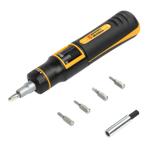 Отвертка реверсивная с револьверным механизмом, 11 шт, сталь S2  Denzel