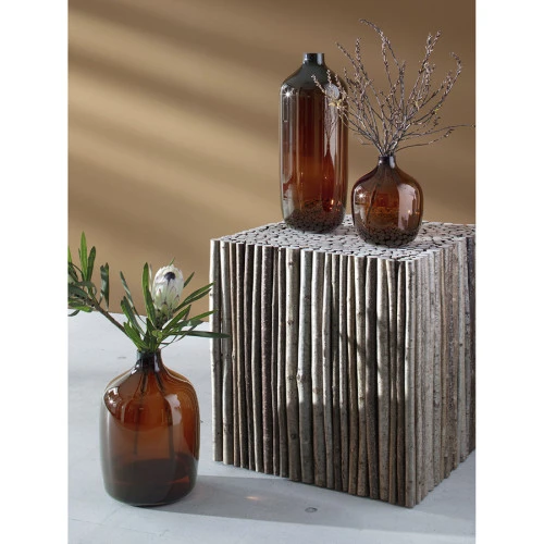 Ваза vessel, 18 см, коричневая