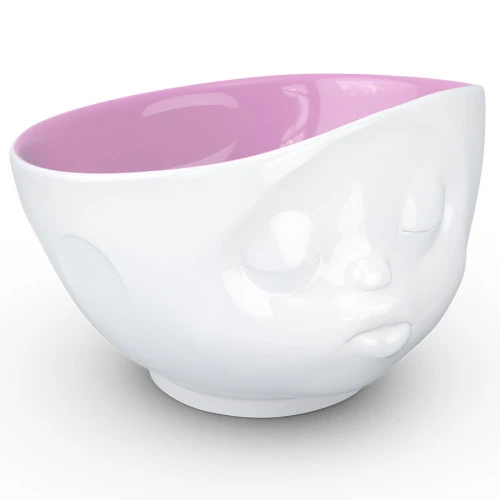 Чаша kissing, 500 мл, белая/фиолетовая