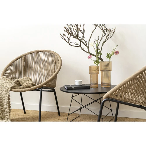 Ваза ivet, 25 см, бежевая