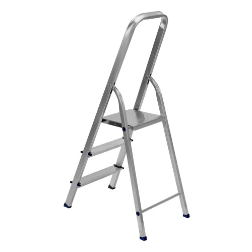 Стремянка, 3 ступени, алюминиевая, Сибртех