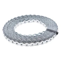 Лента перфорированная вентиляционная, "волна", 0.55 мм, LP VLN 1.2 см х 25 м, цинк Сибртех