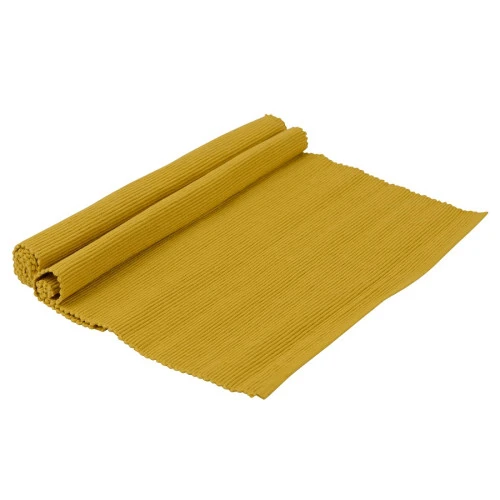 Набор салфеток под приборы из хлопка горчичного цвета из коллекции prairie, 35х45 см