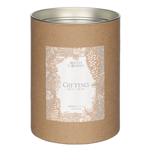 Свеча ароматическая gifting, bisquit&berries (новая), 40 ч
