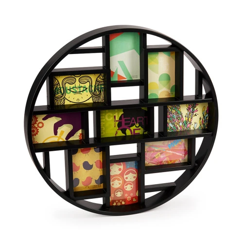 Панно для фотографий luna, черное, 9 эл.