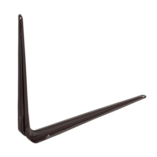 Кронштейн угловой с ребром, 300 х 350 мм, коричневый Сибртех