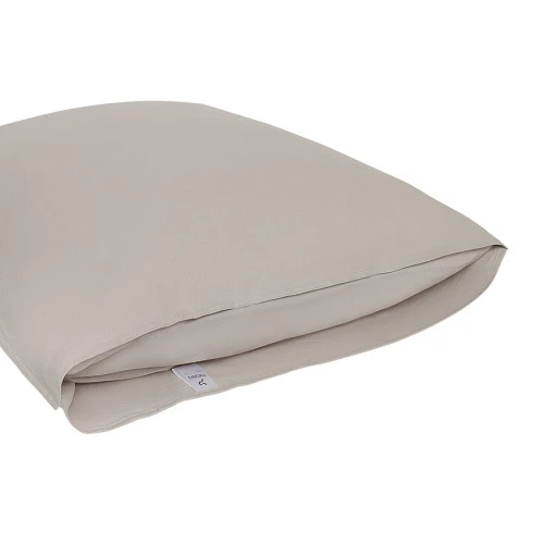 Набор наволочек изо льна и хлопка серо-бежевого цвета из коллекции essential, 70х70 см