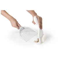 Совок для уборки крошек sparrow, прозрачный/белый