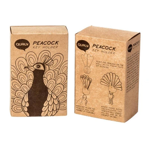 Ключница peacock, белая