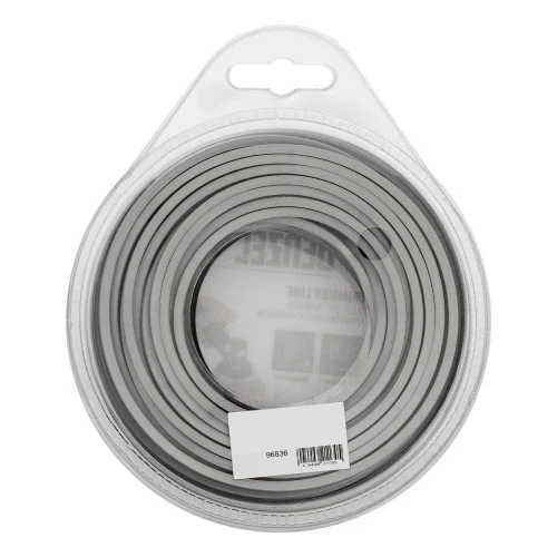 Леска для триммера армированная алюминием квадратная, 3,0мм х 15м, блистер ALUFLEX Denzel