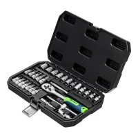 Набор инструментов, 1/4", пластиковый кейс, 29 предметов Сибртех