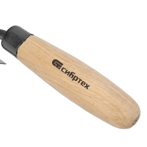 Кельма угловая, 110 х 75 х 75 мм, стальная, для внешних углов, буковая ручка Сибртех