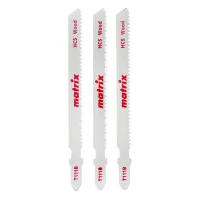 Полотна для электролобзика  по дереву, 3 шт, T111B, 75 x 2 мм, HCS Matrix