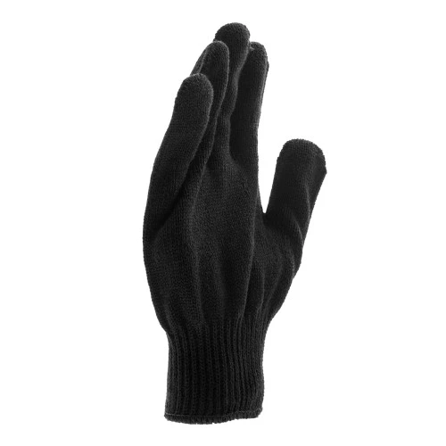 Перчатки трикотажные, акрил, черный, оверлок Сибртех