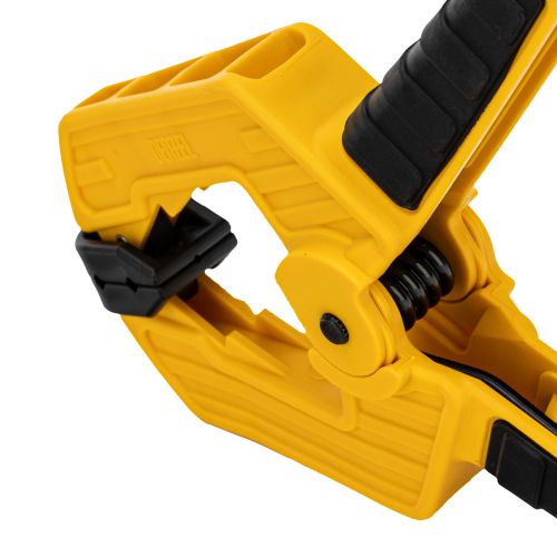 Струбцина клещеобразная, усиленная 80 х 60 мм, двухкомпонентные рукоятки Denzel