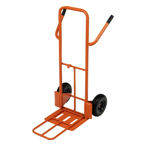 Тележка ручная двухколесная TTP2-01.00.000, грузоподъемность 190 кг, пневматические колеса d 260 мм, платформа 580 х 290 мм Сибртех