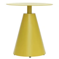 Столик кофейный marius, D50 см, желтый