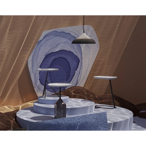 Столик приставной sustainable collection, 40,6х28 см, серый/черный