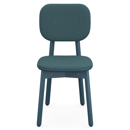 Стул с обивкой saga, рогожка, сине-зеленый