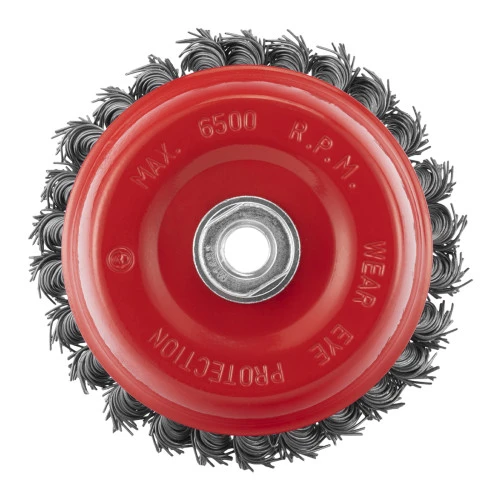 Щетка для УШМ, 125 мм, М14, "чашка", крученая проволока 0.8 мм Matrix