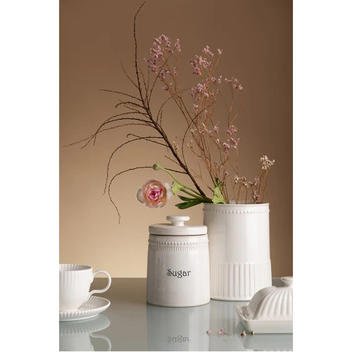 Банка для сахара белого цвета из коллекции kitchen spirit, 820 мл