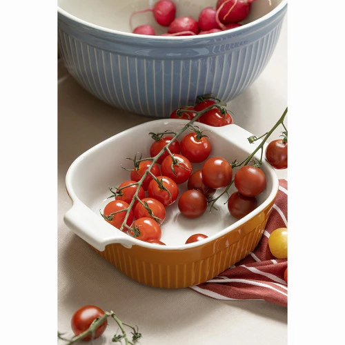 Блюдо для запекания soft ripples, 20х16,5 см, карамельное