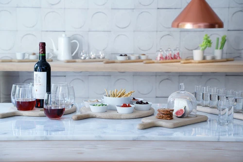 Набор стопок на деревянной подставке paddle, 40 см, 6 шт.