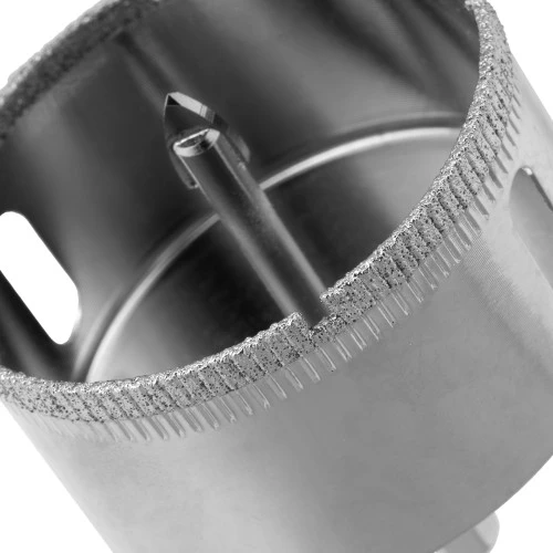 Сверло по керамической плитке и стеклу, 55 х 55 мм, шестигранный хвостовик, с центрующим сверлом Сибртех