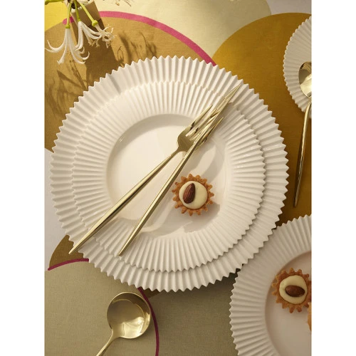 Набор столовых приборов globe, золотистые, 16 пред.