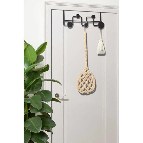 Вешалка дверная dalia, 51 см, черная