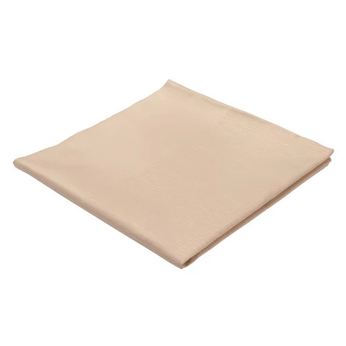 Скатерть жаккардовая бежевого цвета из хлопка с вышивкой из коллекции essential, 180х260 см